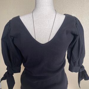 Maeve by Anthropologie women's puffy sleeve baby doll blouse Size S